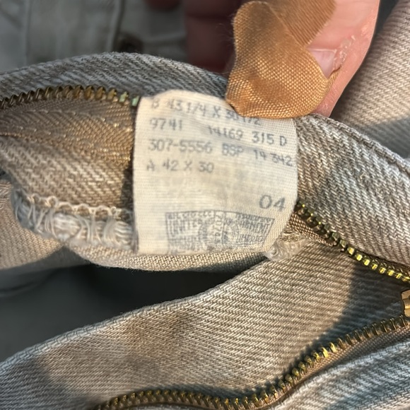 Lee Riveted Tan Denim Jeans 5 Pockets Relaxed Fit Plus 24W Medium Cotton - Picture 16 of 16